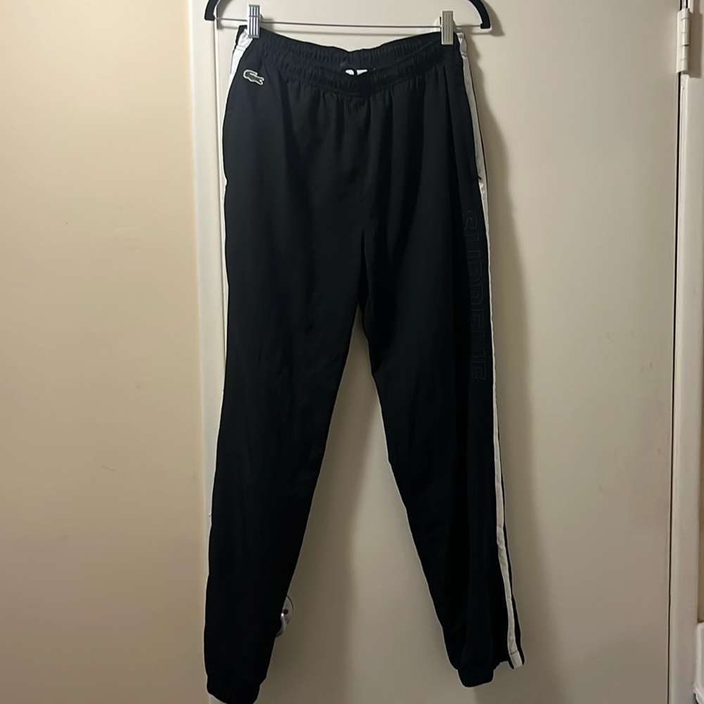 Black Spreme x Lacoste L!VE track pants